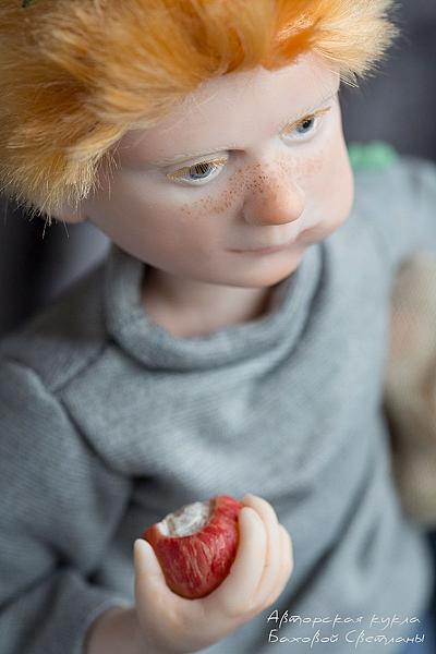 кукла ручной работы Рыжий.. Коллекционные куклы - ручной работы. Фото 2