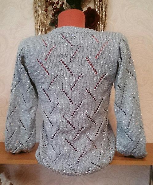 Джемпер женский вязаный. Кофты и свитера - ручной работы. Фото 4