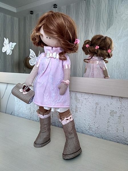текстильная  интерьерная кукла ручной работы. Коллекционные куклы - ручной работы.