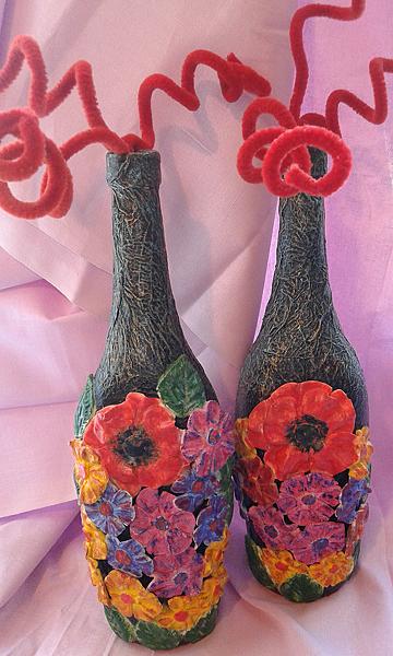 Декорированные бутылки. Фото 2