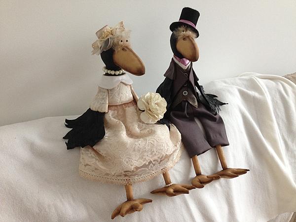 Свадебные вороны. Коллекционные куклы - ручной работы. Фото 2