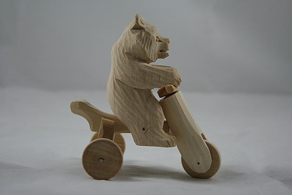 "Ехали медведи на велосипеде". Миниатюра - ручной работы. Фото 3