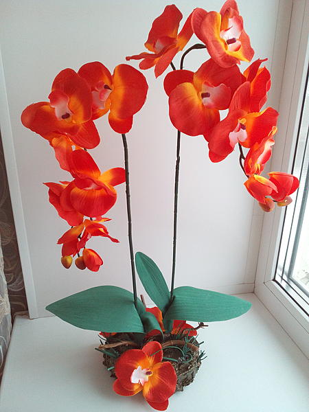Орхидея. Интерьерные композиции - ручной работы. Фото 3