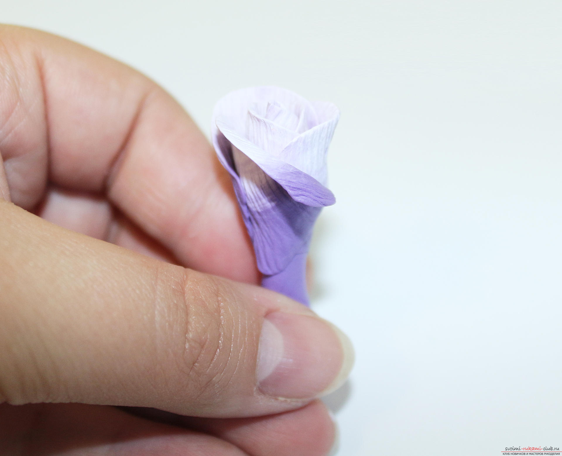 Этот мастер-класс с фото и описанием научит как сделать цветы - розы - из полимерной глины в технике текстурирование.. Фото №32