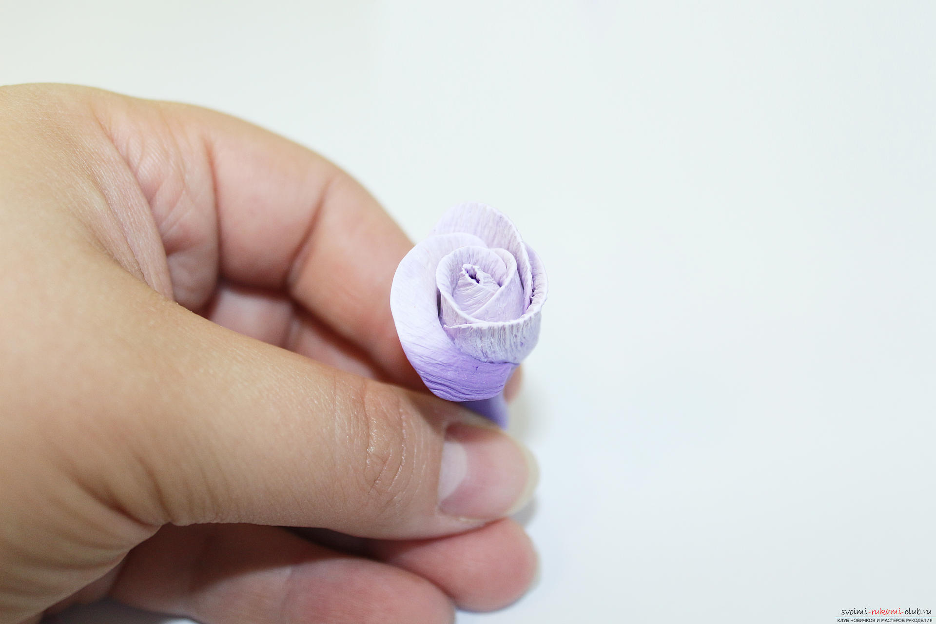 Этот мастер-класс с фото и описанием научит как сделать цветы - розы - из полимерной глины в технике текстурирование.. Фото №31