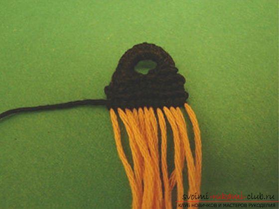 Выполнение фенечки прямым плетением. Фото №3