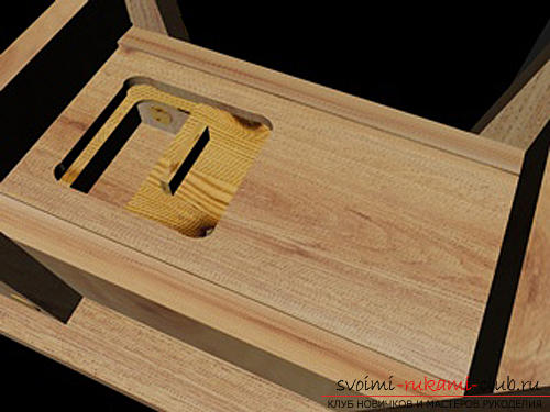 Фото к уроку по изготовлению небольшой скамеечки для ребенка с секретным ящиком. Фото №33