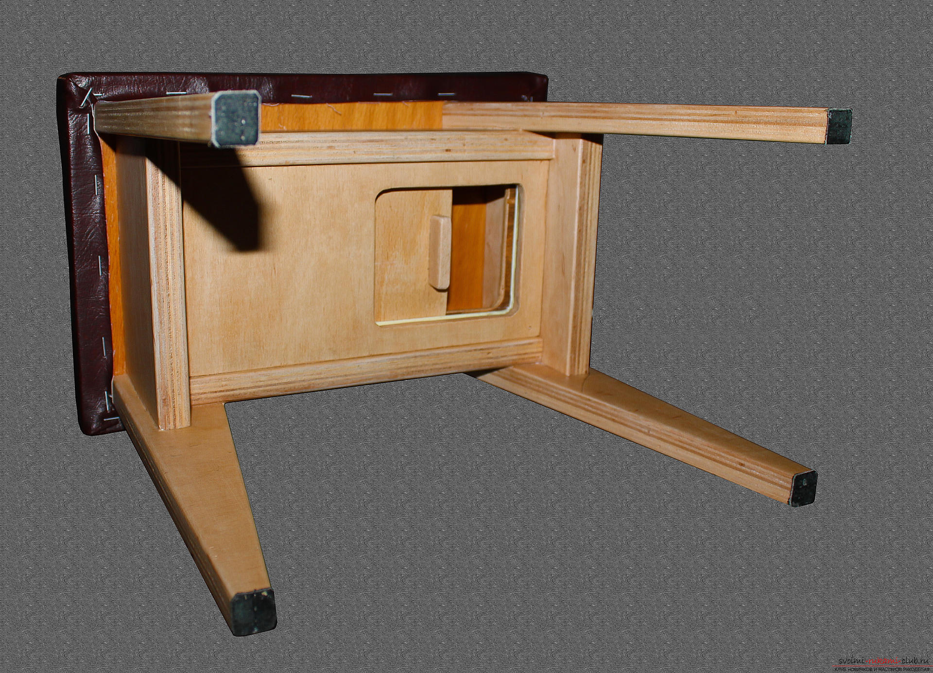 Фото к уроку по изготовлению небольшой скамеечки для ребенка с секретным ящиком. Фото №34