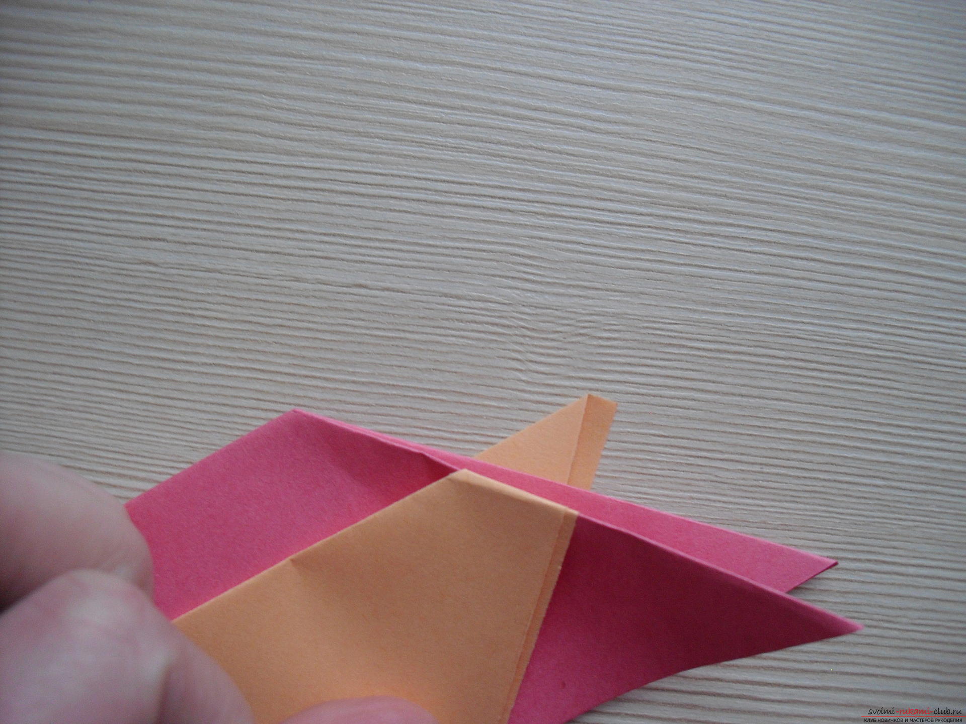 Этот мастер-класс расскажет как создать простое модульное оригами - трансформер.. Фото №13