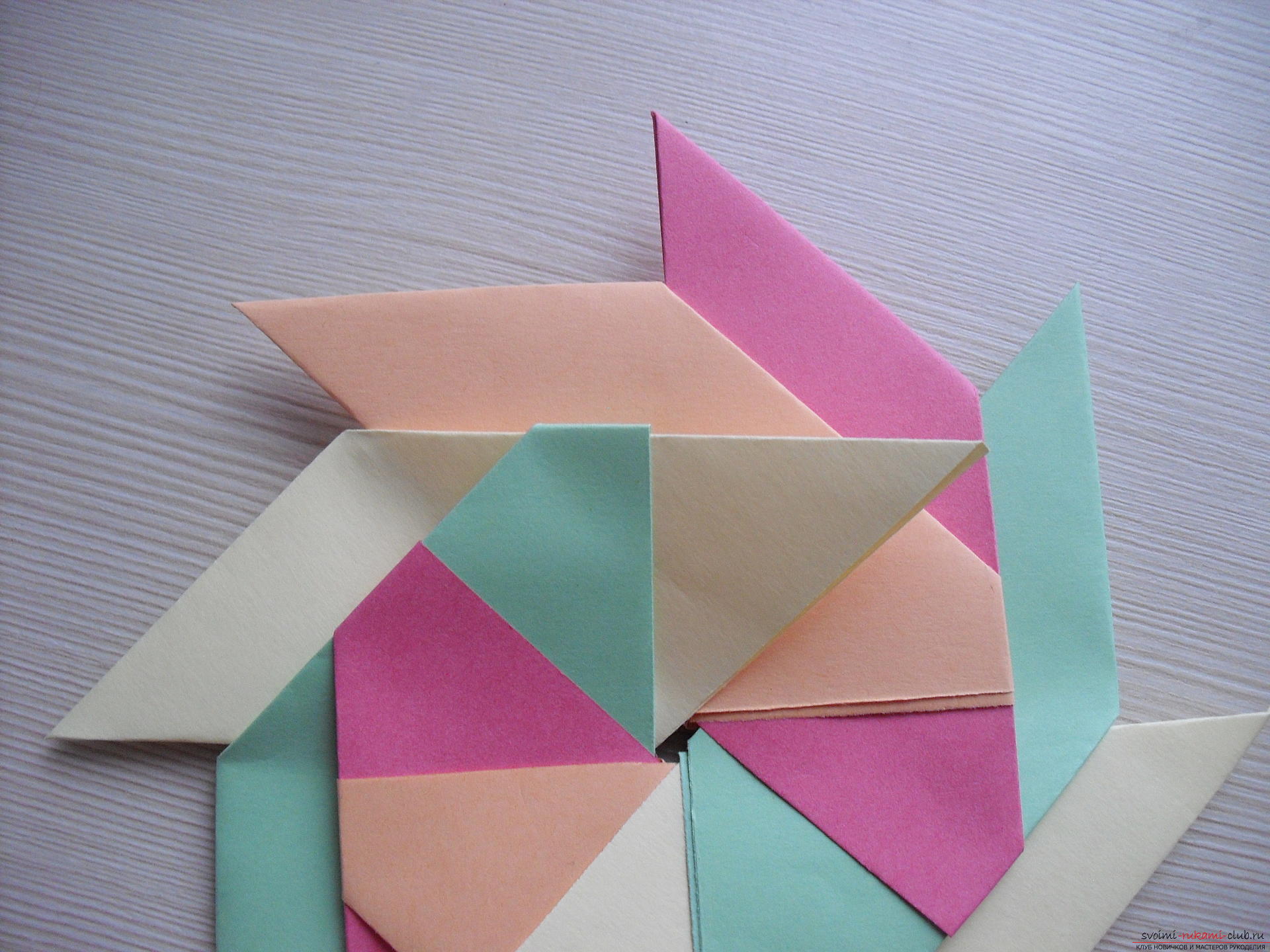 Этот мастер-класс расскажет как создать простое модульное оригами - трансформер.. Фото №15
