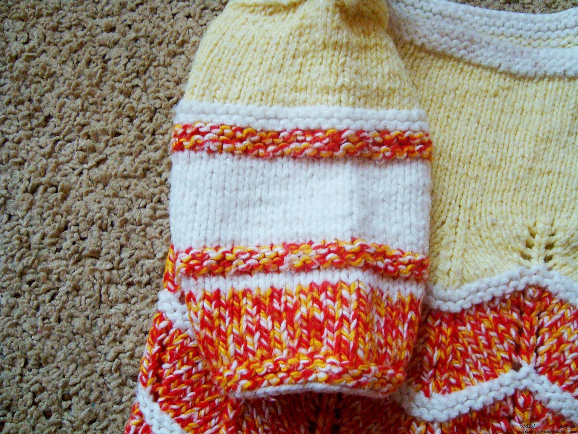 Мастер-класс с фото по вязанию спицами поможет создать детский свитер, который согреет в любую погоду. Использование яркой пряжи сделает вещь уникальной и красивой.. Фото №7