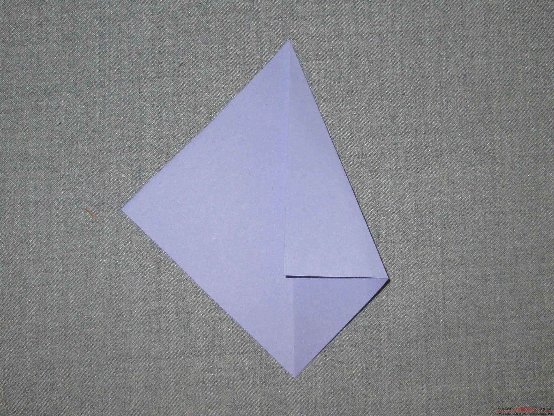 Этот подробный мастер-класс оригами из бумаги для детей 4 лет научит как сделать своими руками зайчика.. Фото №7