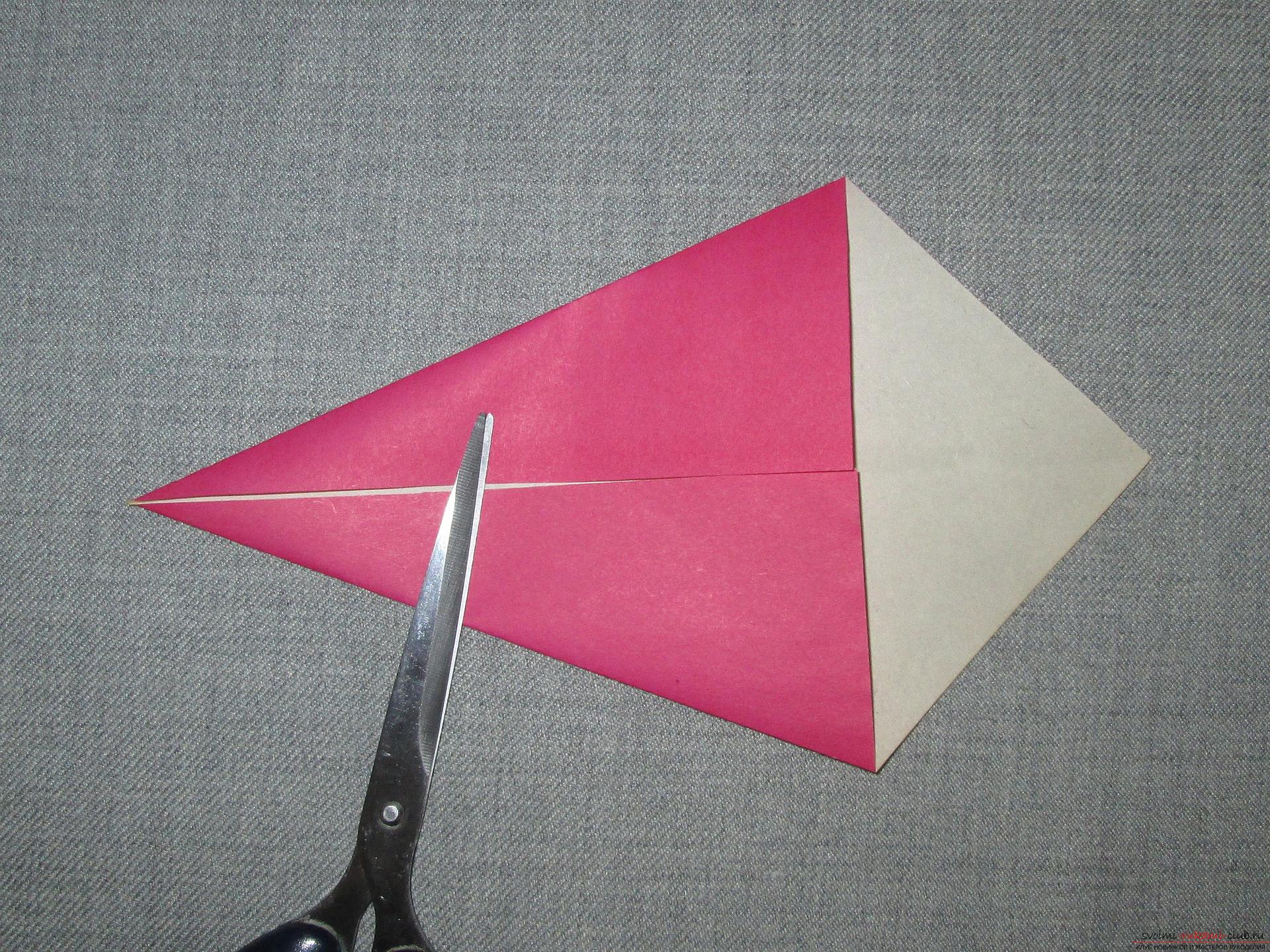 Этот подробный мастер-класс оригами для детей 8 лет научит как сделать оригами-змейку из бумаги.. Фото №4