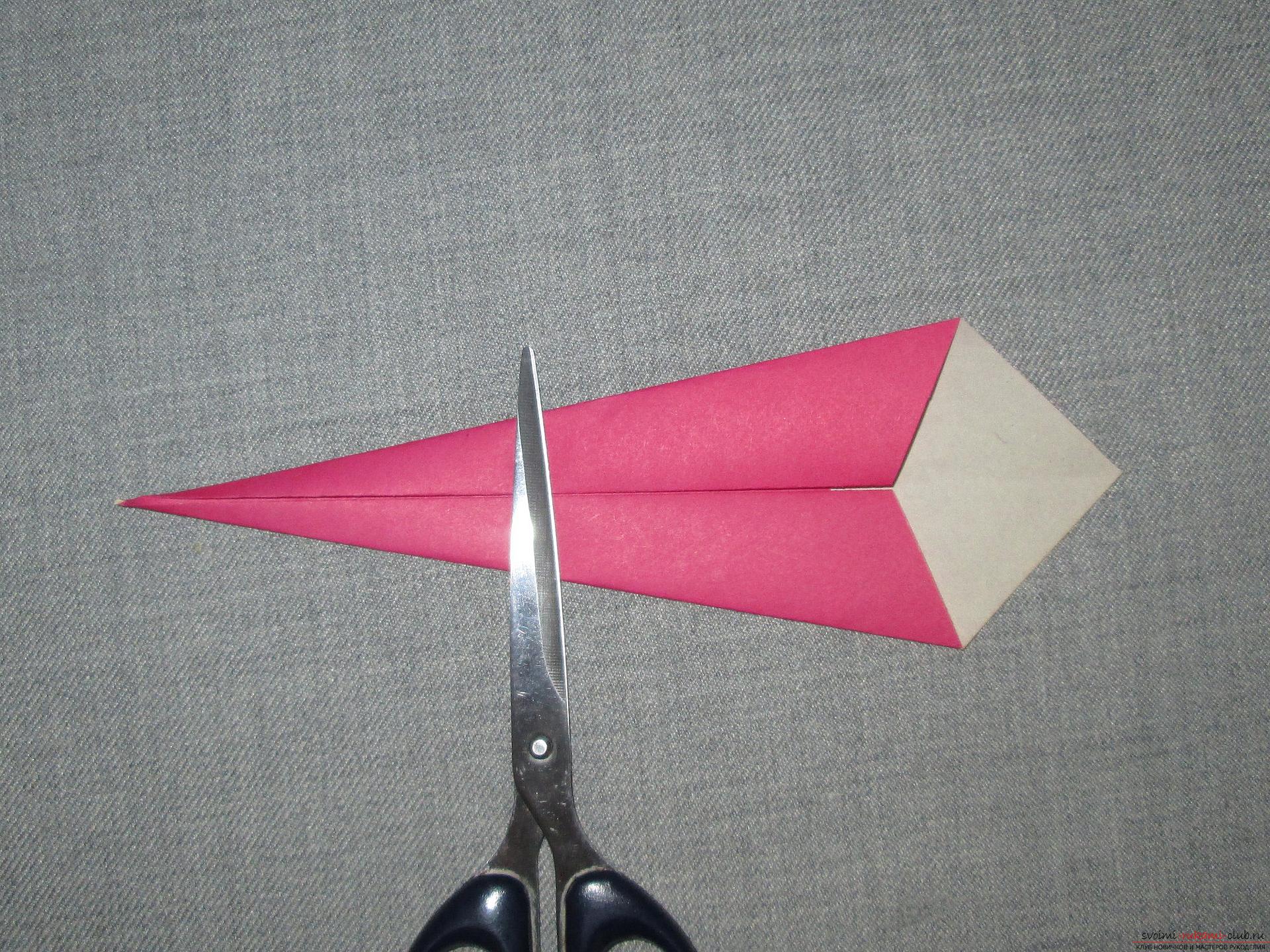Этот подробный мастер-класс оригами для детей 8 лет научит как сделать оригами-змейку из бумаги.. Фото №5