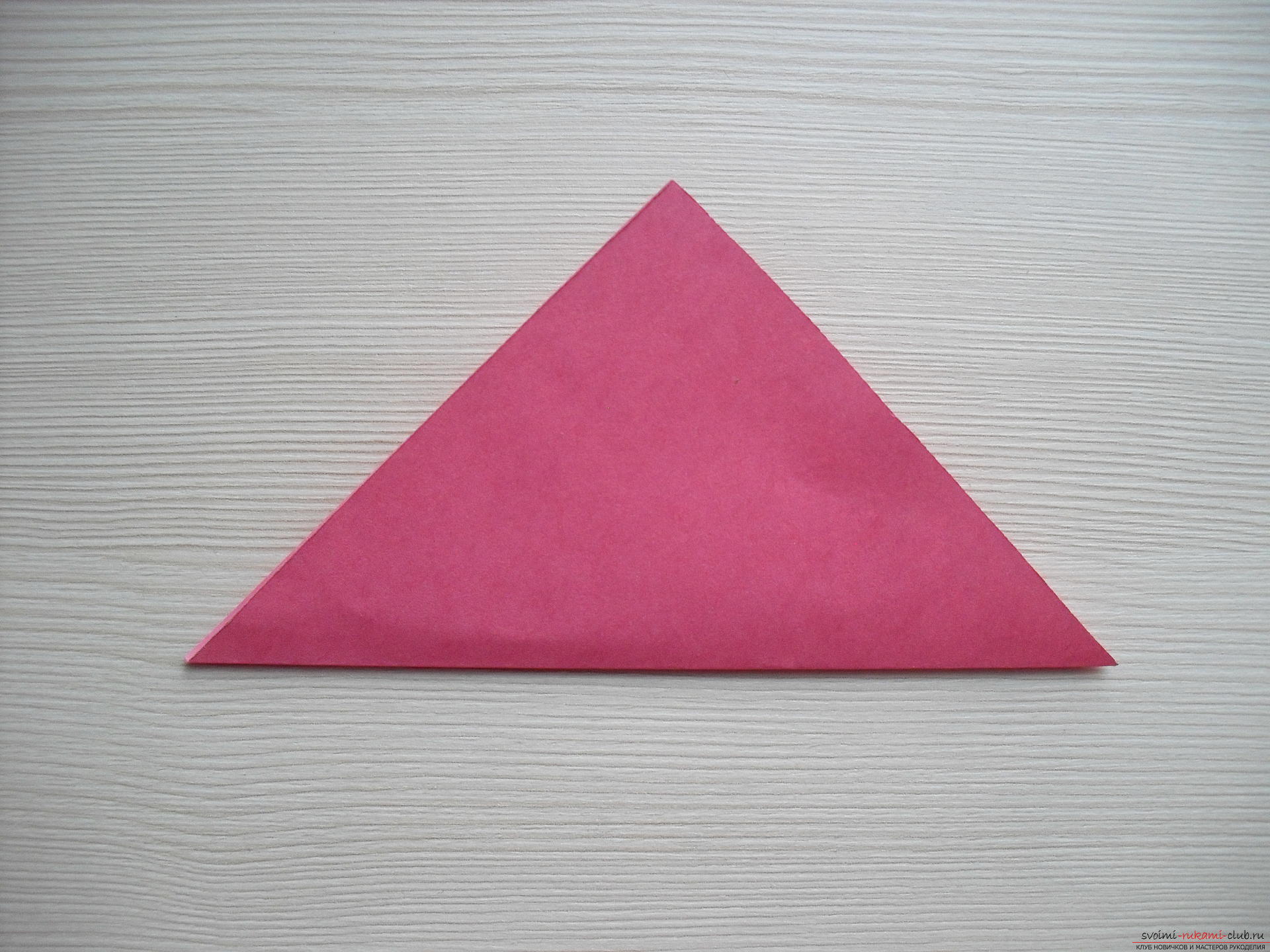 Этот мастер-класс научит как сделать цветок-оригами из бумаги.. Фото №3