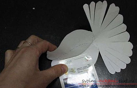 Белые голуби из бумаги. Фото №5